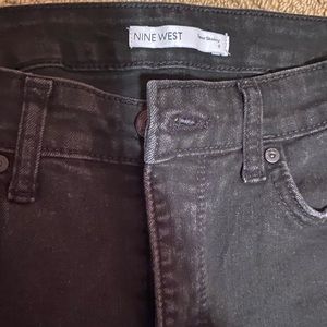 Nine West, super skinny black denim pants, size 8
